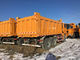 25ton 336HP 4 Wheel Drive Dump Truck SX3258DR384 مع 9.726L الإزاحة