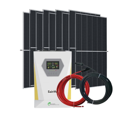 الإطار المعالج الكامل نظام الطاقة الشمسية 300W-20KW كفاءة عالية 15%-22% معدات الطاقة الكهروضوئية خارج الشبكة لتوفير الطاقة للمنازل والمزارع