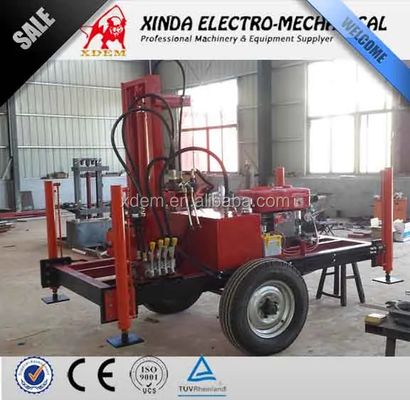 YZ50-150H الهيدروليكية الديزل المائية حفر الآبار الاختيارية عجلة / الزحف الهيكل 210m عميق حفر حفر الجهاز ماكس 400mm قطر متغير السرعة المياه حفر المعدات للري المزارع