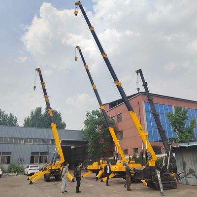 معدات البناء طائرة تلسكوبية 1 طن-8 طن رافعات العنكبوت الكهربائية طاقة مزدوجة