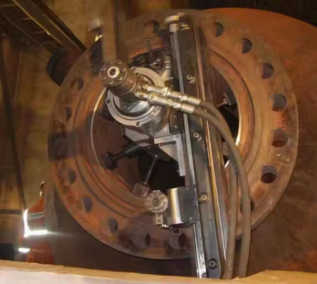 XDEM تعديل الصندوق المتنقل للشبكة المواجهة OD Mount Flange Facing Shipyard Mining