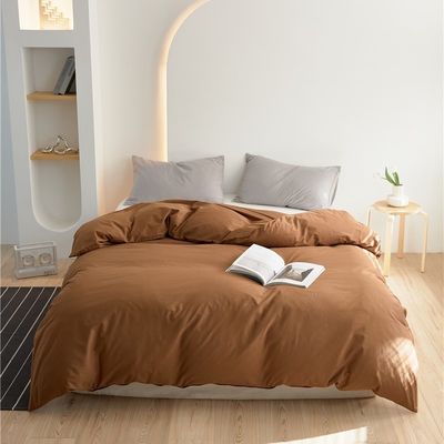 غطاء غطاء غطاء غطاء النوم عصري البني نقي القطن المثبت علبة الوسادة