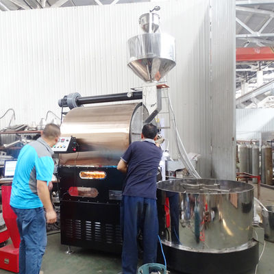 محمص القهوة الصناعي لاستخدام المصنع آلة تحميص القهوة 50kg 60kg مع التحكم في PLC