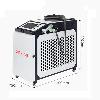 آلة تنظيف ليزر عالية السرعة 1500W 2000W تبريد الهواء المادة المقاومة للصدأ المعدن الصدأ زيت استئصال طبقة الأكسدة