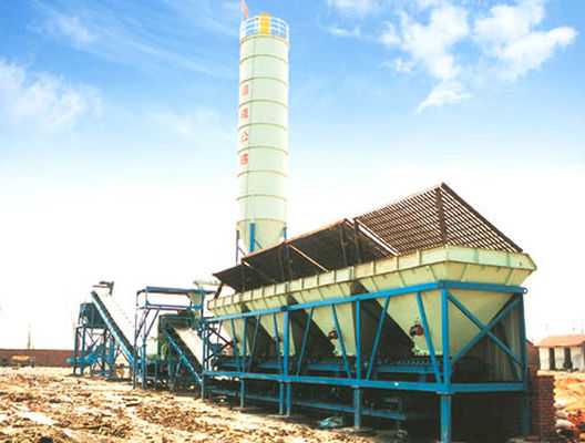 500t / H 144kw الرطب دفعة مصنع الخرسانة آلات بناء الطرق