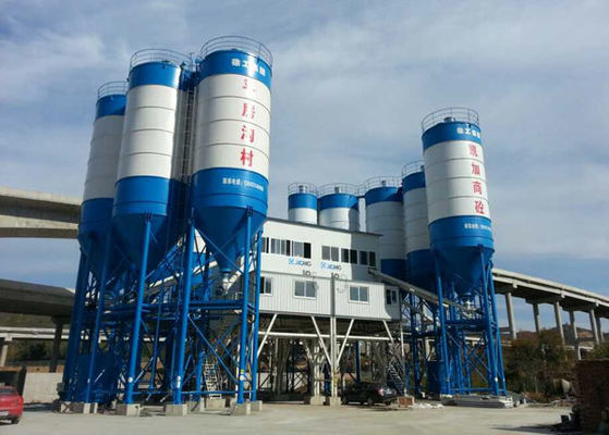 XDEM 1500L 90m3 / H محطة خلط الخرسانة الصغيرة المحمولة HZS90