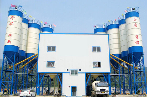 HZS180205KW 180m3 / H محطة خلط الخرسانة المتنقلة آلات بناء الطرق