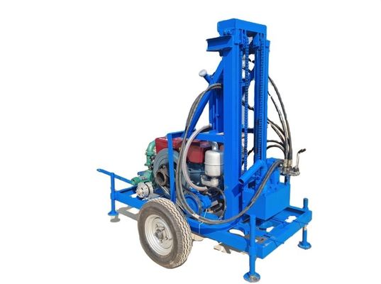 200m 450rpm المحمولة الهيدروليكية حفر آبار المياه لساحة المنزل
